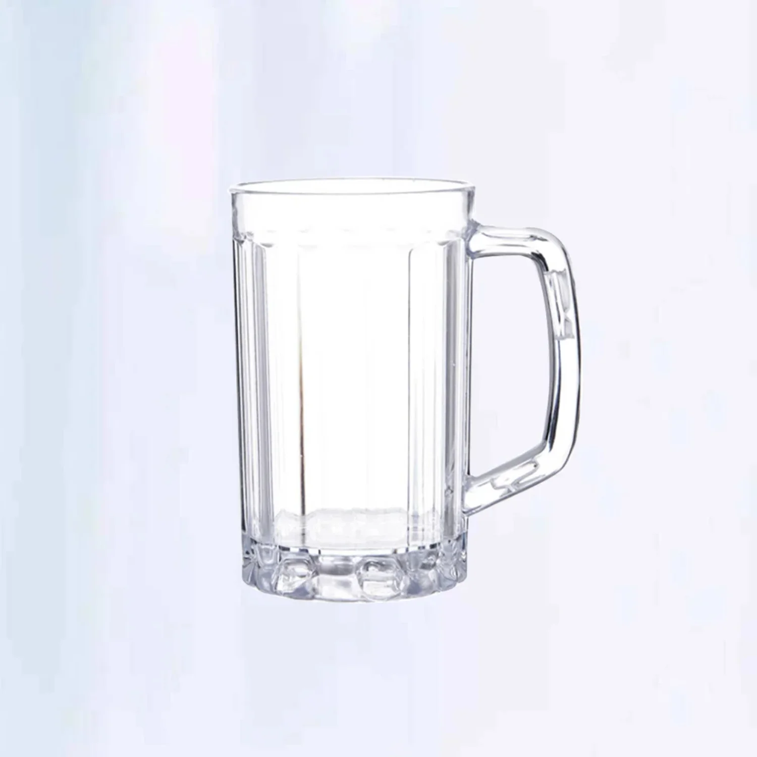 Beer Mug Cup Acrylic Beer Drinking Cup Juice Cup Household Water Cup with Handle Barware Drinkware    (540ml)