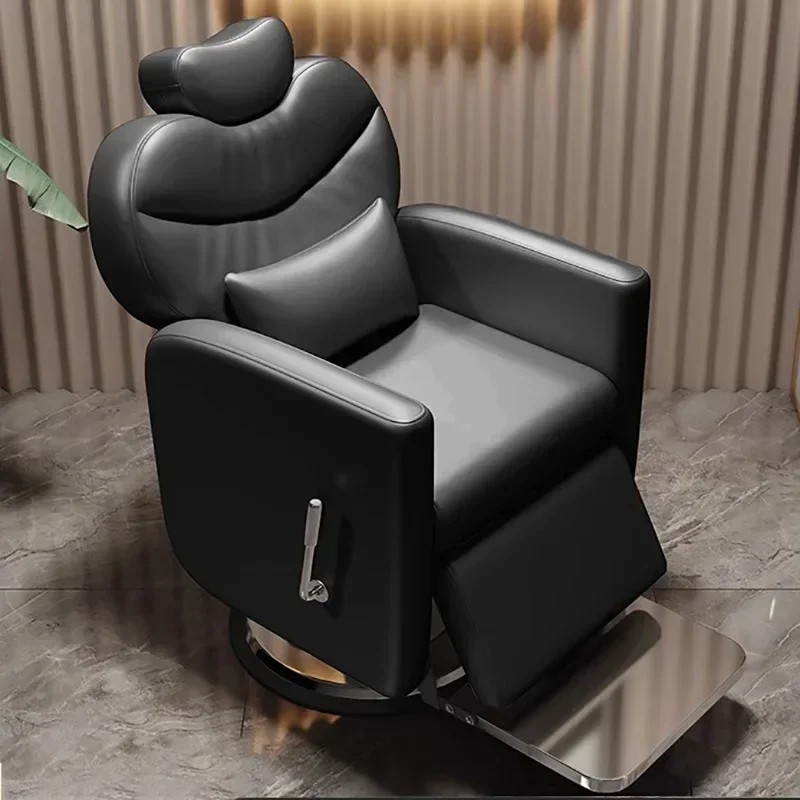 Salon Recliner Barber Chair Aesthetic Office Hair Wash Recliner Chair Swivel Beauty Fauteuil Coiffeur Barbershop Furniture