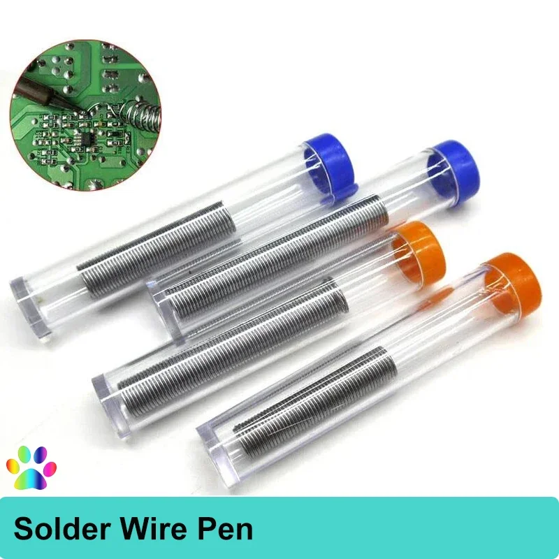 1/5Pcs 0.8MM Solder Wire Pen Tube Dispenser Lead Free Portable Solder Welding Soldering Iron Repair Tools