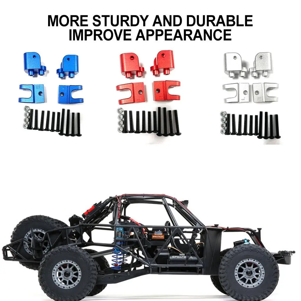 Sedile fisso con tirante in lega di alluminio 1/10 4 pezzi Sedile fisso con tirante Rc stile perfetto per parte auto LOSI Baja Rey 4WD RC