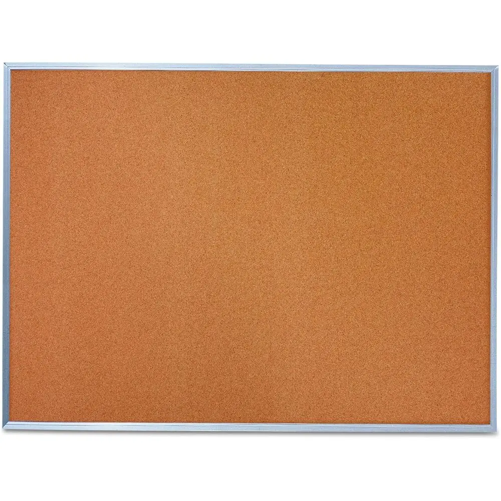 

Серебристая алюминиевая доска для заметок, 36 x 24, Mead 85361, современная офисная доска для объявлений