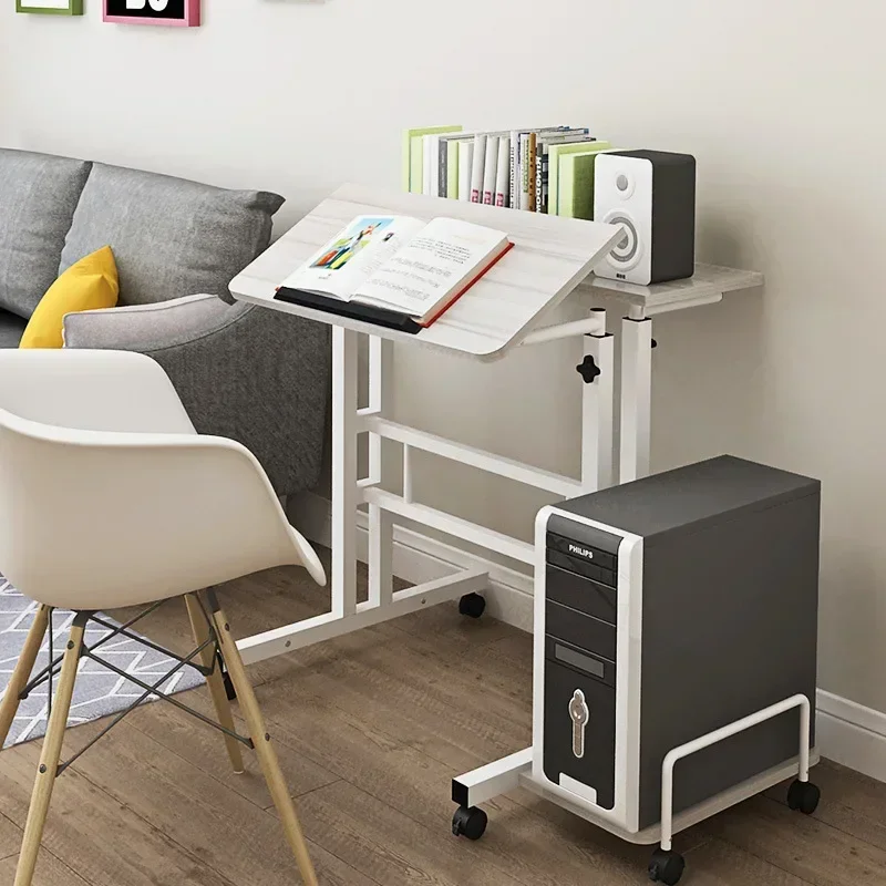 Modern Stand-up computer desk Simple modern desktop notebook Home simple desk Mobile lifting bedside table Durable