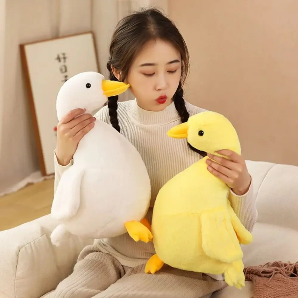 

Stuffed Animals Simulation Duck Plush Toy Lifelike Goose Sleeping Animals Yellow Ducks Doll Cartoon Kawaii