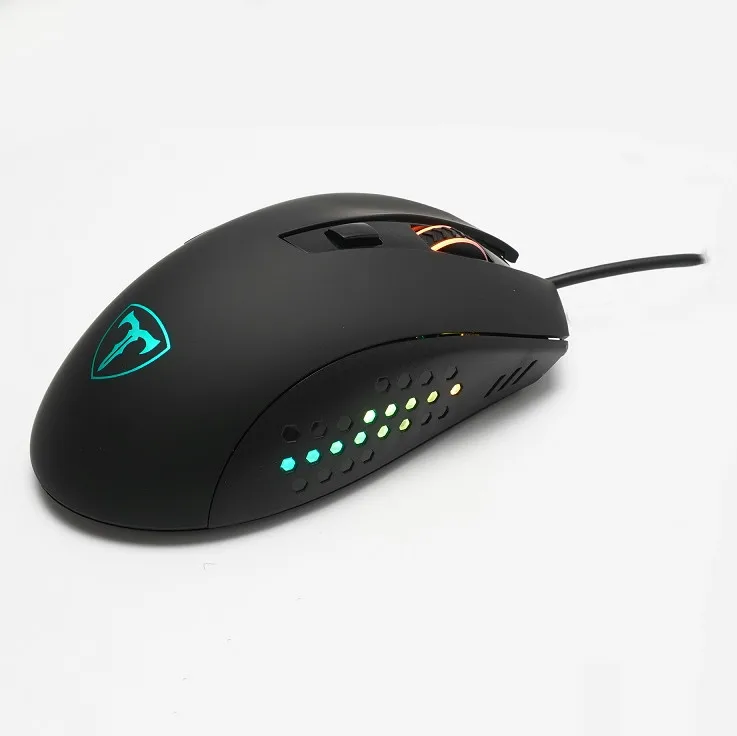Programmable 5000 DPI RGB Backlit PC Computer Gamer Mouse USB Wired Optical Gaming Mouse