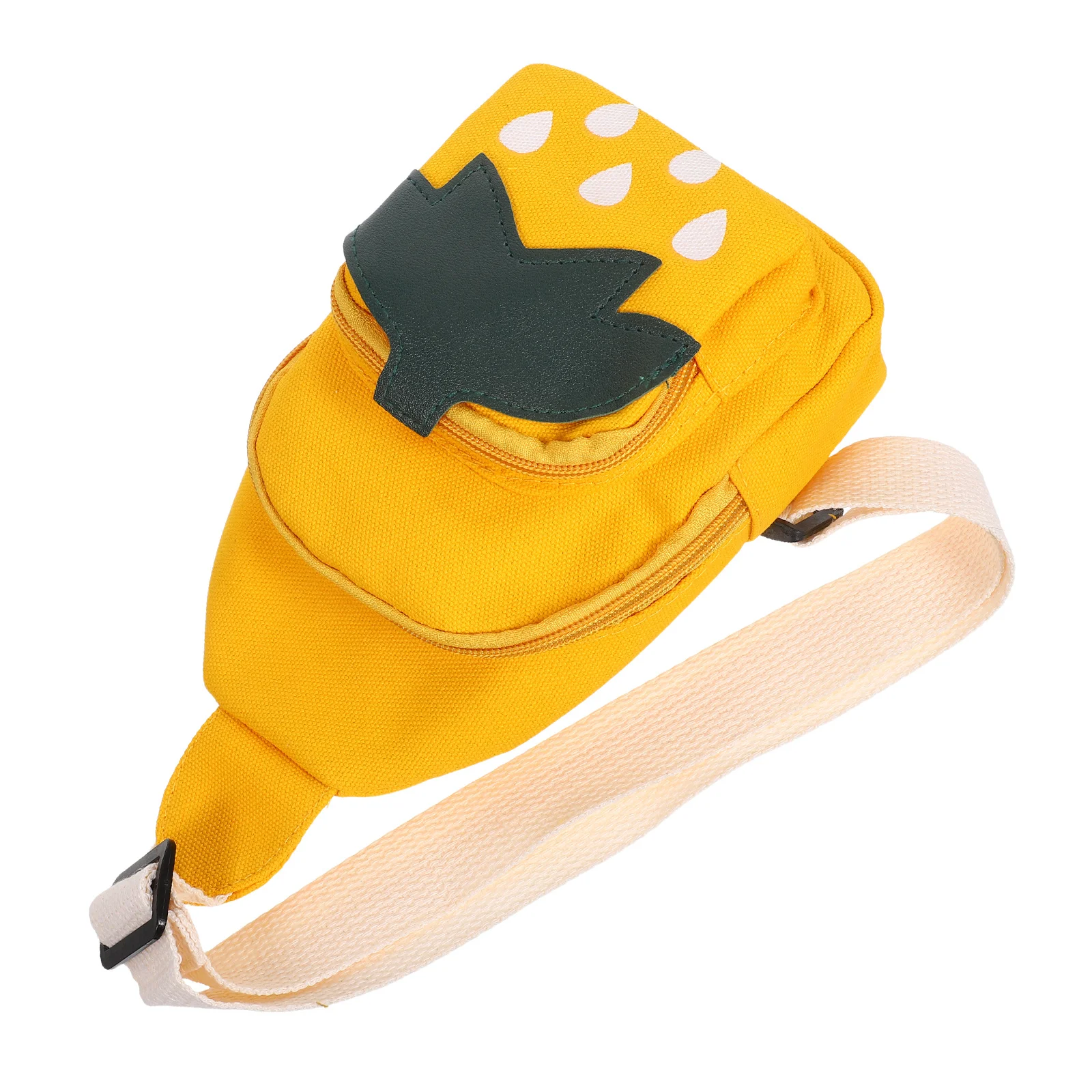 1 Uds. Bolso de pecho para niña, Material de PU de fresa de dibujos animados, bandolera ajustable para hombro, para viajes al aire libre, compras y deportes