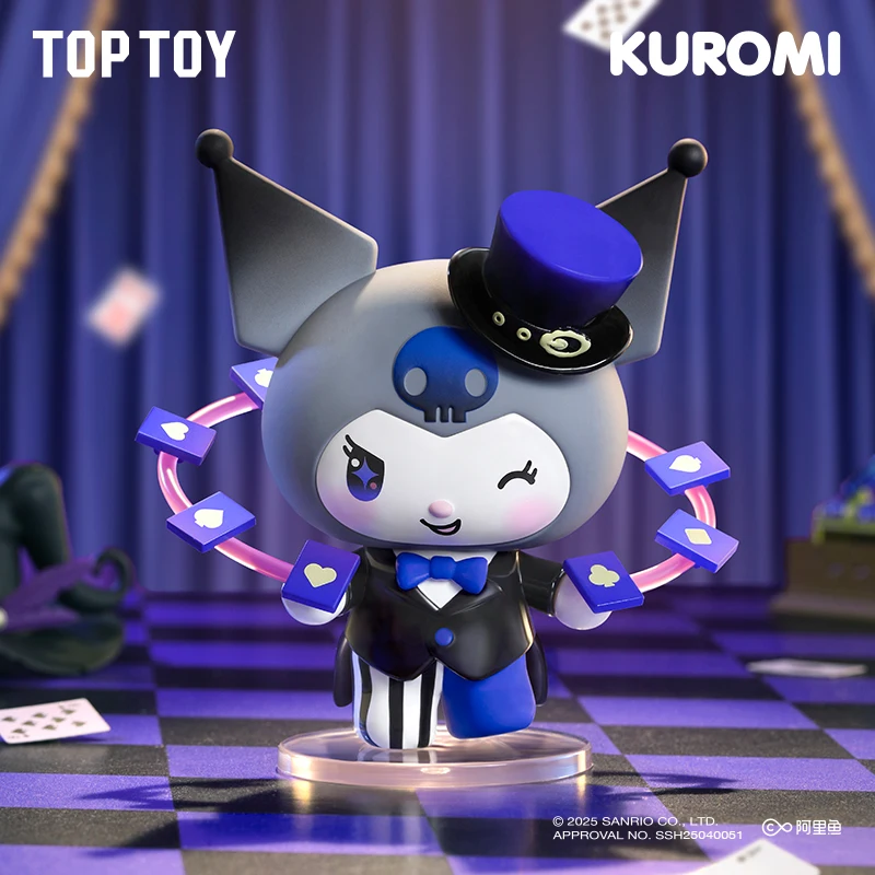 Toptoy Kuromi Magic Apprentice Blind Box Series Handgemaakte schattige goochelaar Desktop Ornamenten Ideaal verjaardagscadeau speelgoedfiguur