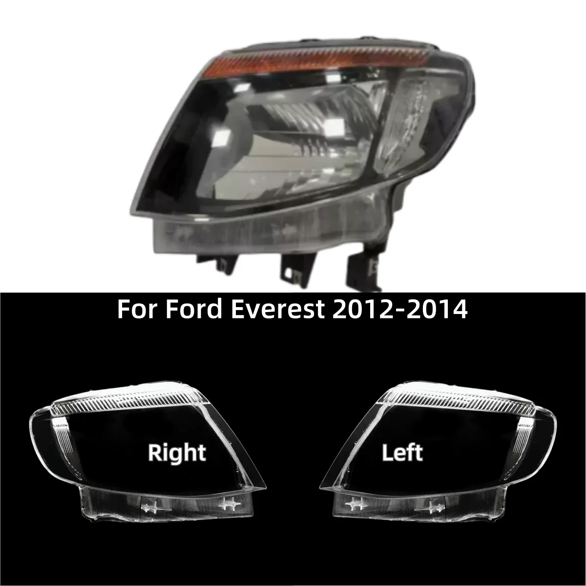 

Для Ford Everest 2012 2013 2014, автомобильные передние фары, линзы, стеклянные фары, прозрачные абажуры, маски в виде ракушки