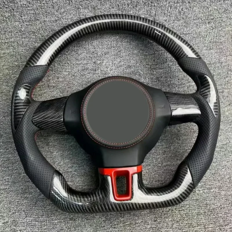 High quality ization Car Accessories Leather Carbon Fiber Steering Wheel for Golf 6 MK6 GTi Passat B7 B8 Steering Wheel