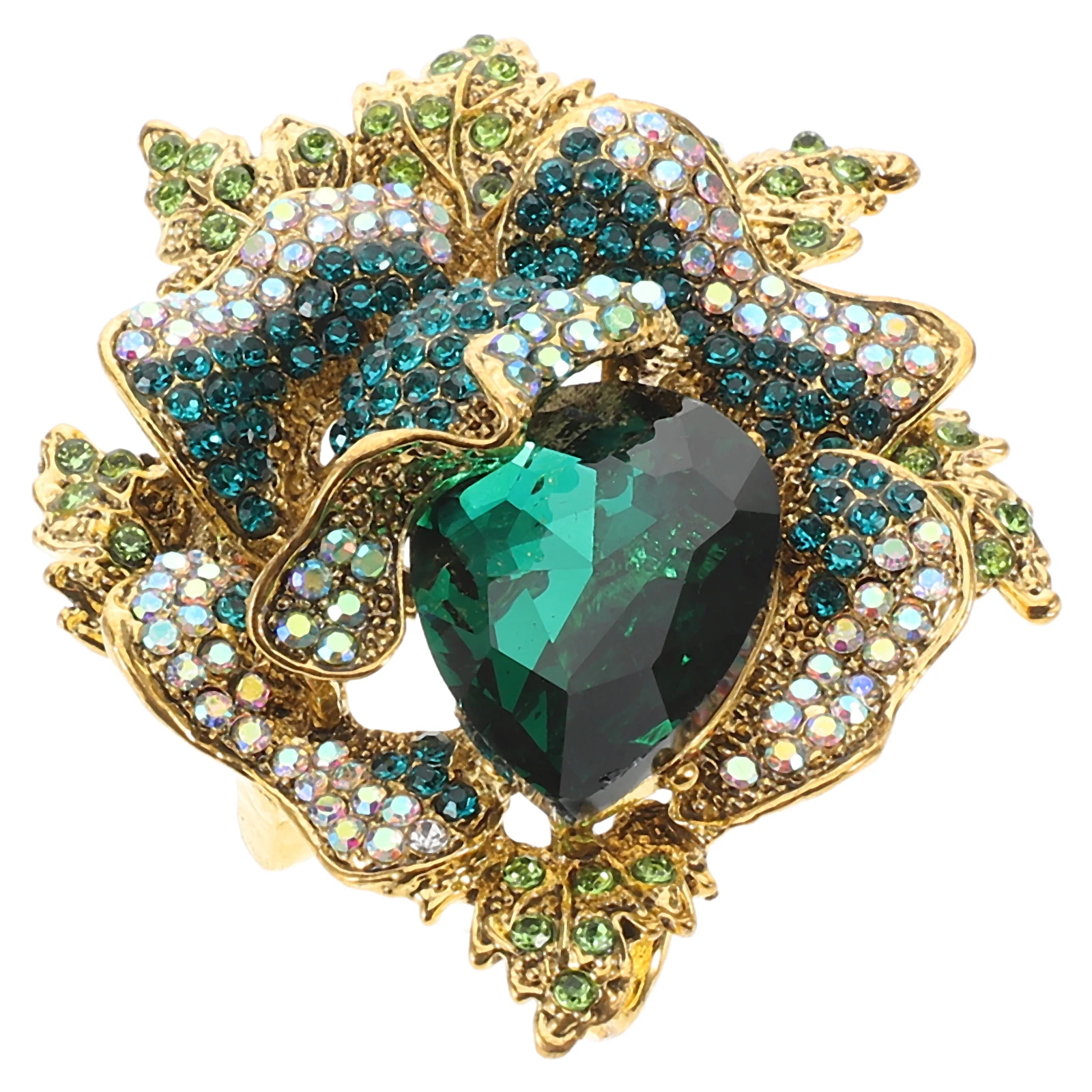 

Brooch Brooches Women Pin for Fashion Rhinestone Floral Flower Clothes Wedding Dress