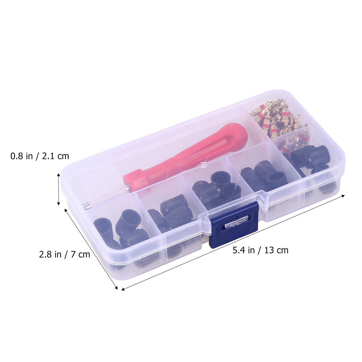 

61pcs Tire Valve Core Wrench Set Durable Car Truck Bike Motorcycle Repair Tools Easy Use Stem Remover Kit Practical Tyre