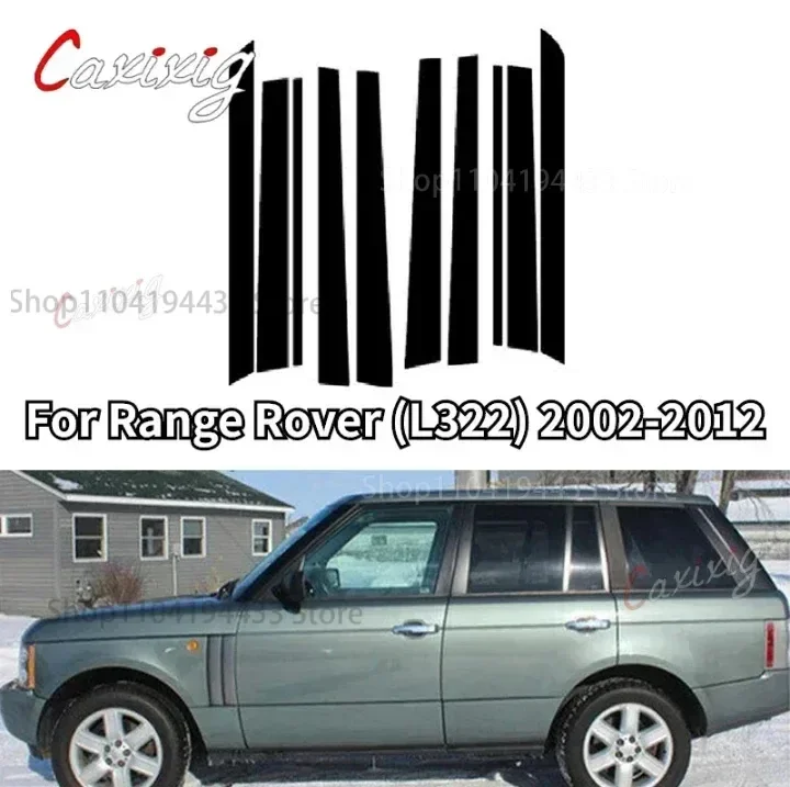 

Car Door Window Center Middle Column B C Pillar Post Mirror Glossy Piano Black For Range Rover (L322) 2002 2003 2004 2005-2012