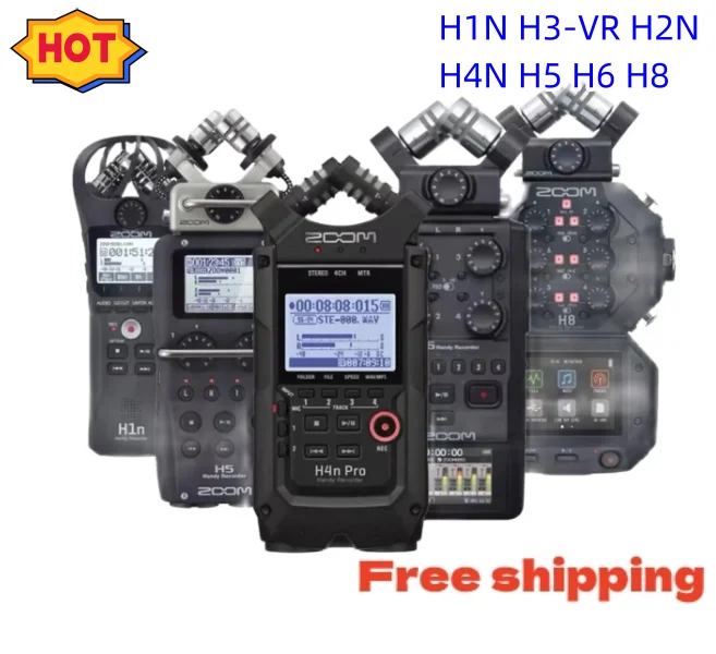 

Original ZOOM H1N H3-VR H2N H4N H5 H6 H8 Handy Recorder Portable Digital Audio Record Stereo Microphone PK Tascam