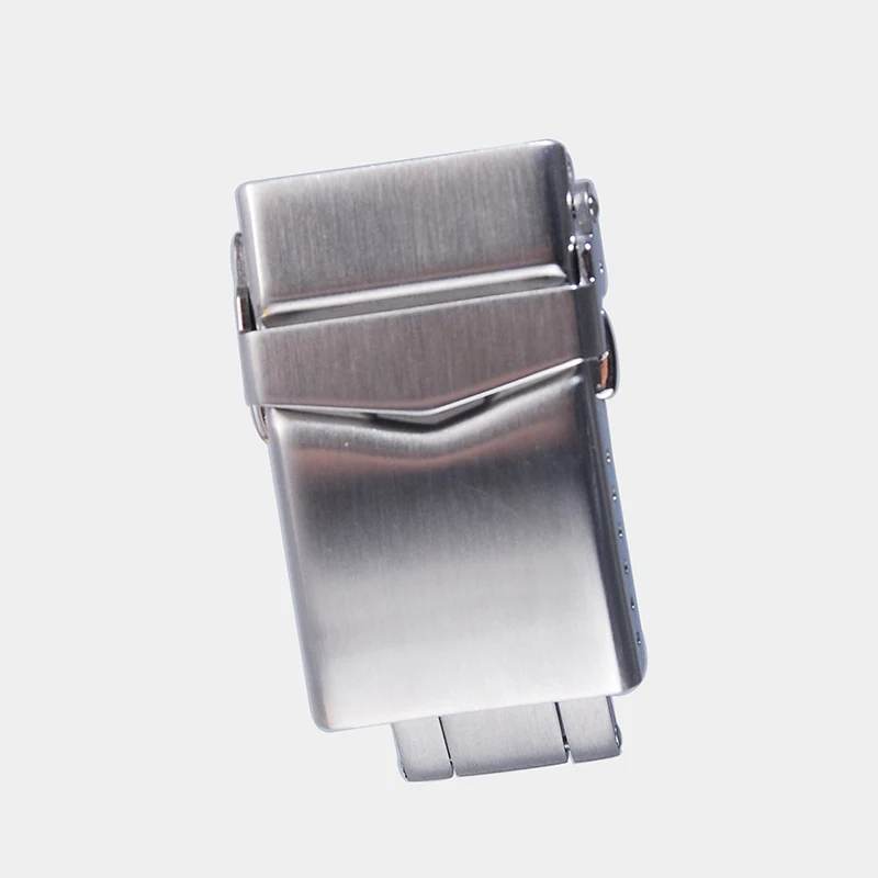 Solid Stainless Steel Watch Band Folding Buckle 18mm 20mm 22mm Double Push Butterfly Deployment Safety Clasp Accessories