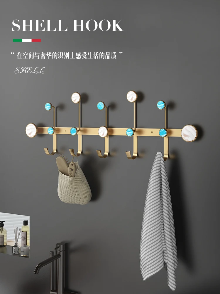 Coat hanger, wall-hanging, wall-hanging, entry-door, bag hanging, bag rack, clothes hook behind the door, non-perforation