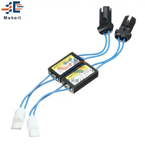 T10 12v cabo canbus led decodificador cancelador de aviso 501 t 10 w5w 192 168 luzes do carro resistor de carga de erro kit eletrônico diy