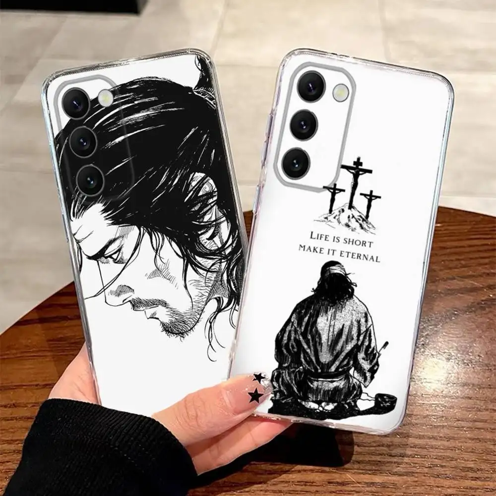 

Comics V-Vagabond Phone Case For Samsung S30,23,21,22,20 FE lite,S10,9,PIus Note20ultra Soft Transparent
