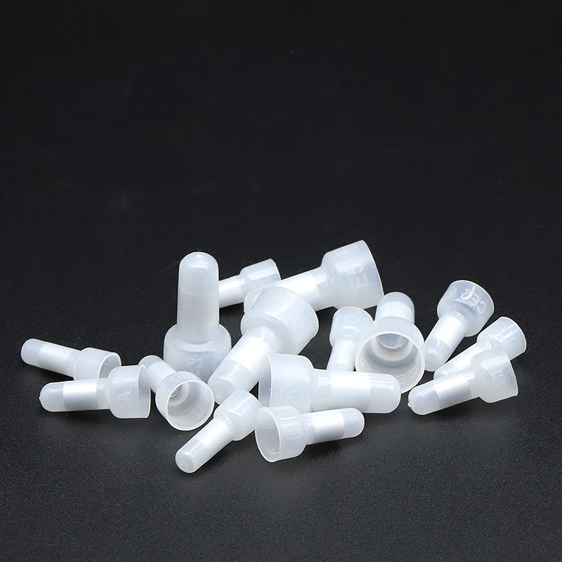 

120 Pcs Closed End Crimp Connectors, 22-16/16-14/12-10 Gauge Crimp Cap Kit, Nylon Insulated Closed End Crimp Terminals Connector