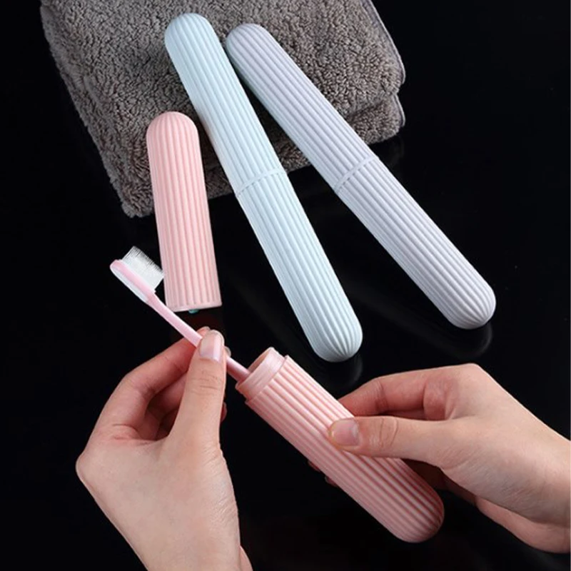 1PC Multi-Function Toothbrush Case With Cover Portable Outdoor Travel Tooth Brush Dust-Proof Protect Box Home Tube