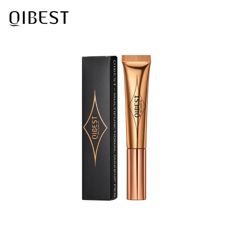 QIBEST Multifunktionaler Make-up-Stift, Rouge, Hochglanz-Reparaturstift, perlmuttartig, feiner Glitzer, matt, hellt das Gesichts-Make-up auf natürliche Weise auf