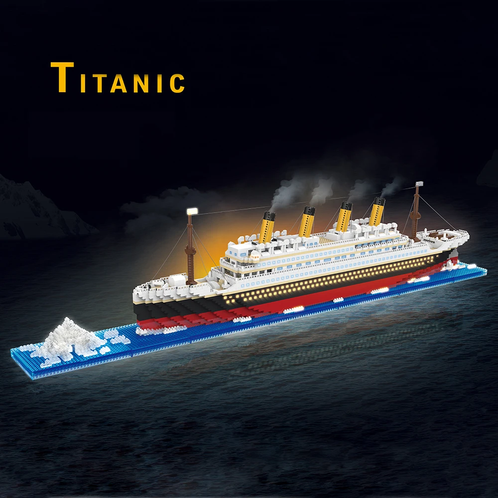 Exquisite Titanic Micro Mini Building Blocks Toy: High-Quality Detailed Design, Perfect for Home Decor, Distinctive Gift Idea