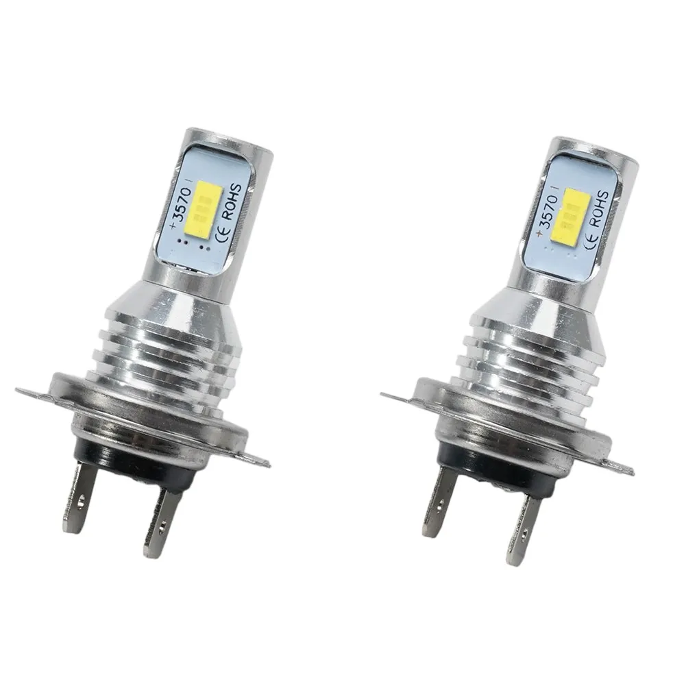 Car Headlight Bulbs H7 LED Headlight Bulbs Lights High Low Beam 55W 8000LM 6000K Super Bright Car Headlight Bulbs