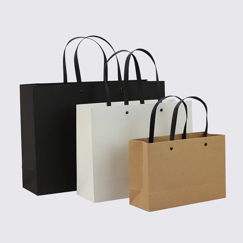 10 Pack Paper Bags Custom Logo Clothing Birthday Gift Bags Wedding Products Tote Bags Store Shopping Bags Free Design Brand