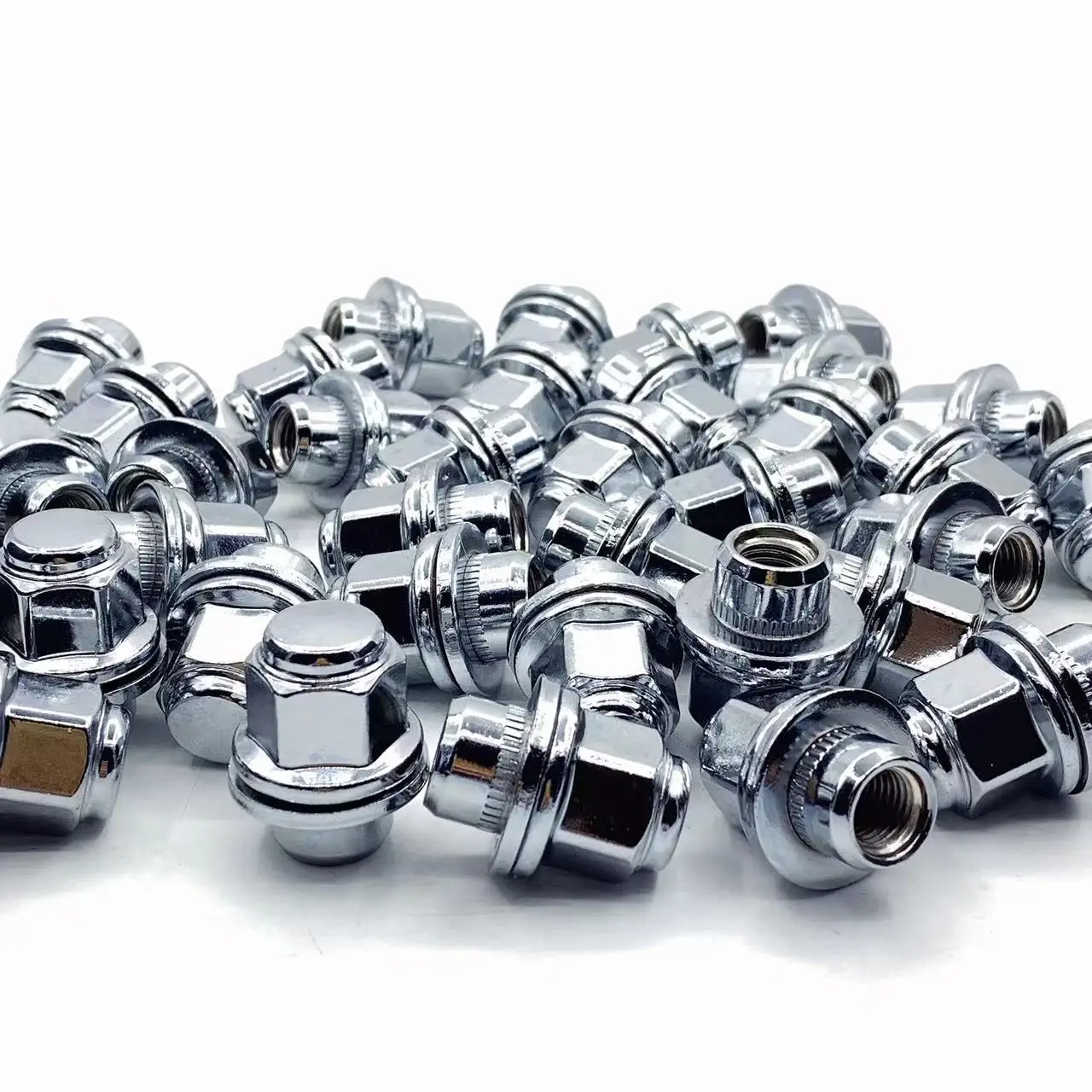4PCS Alloy Wheel Nuts For Jaguar Xf Xf-R Xe (M12x1.5) Chrome Lug Bolt Stud Set Wheels Tires & Parts
