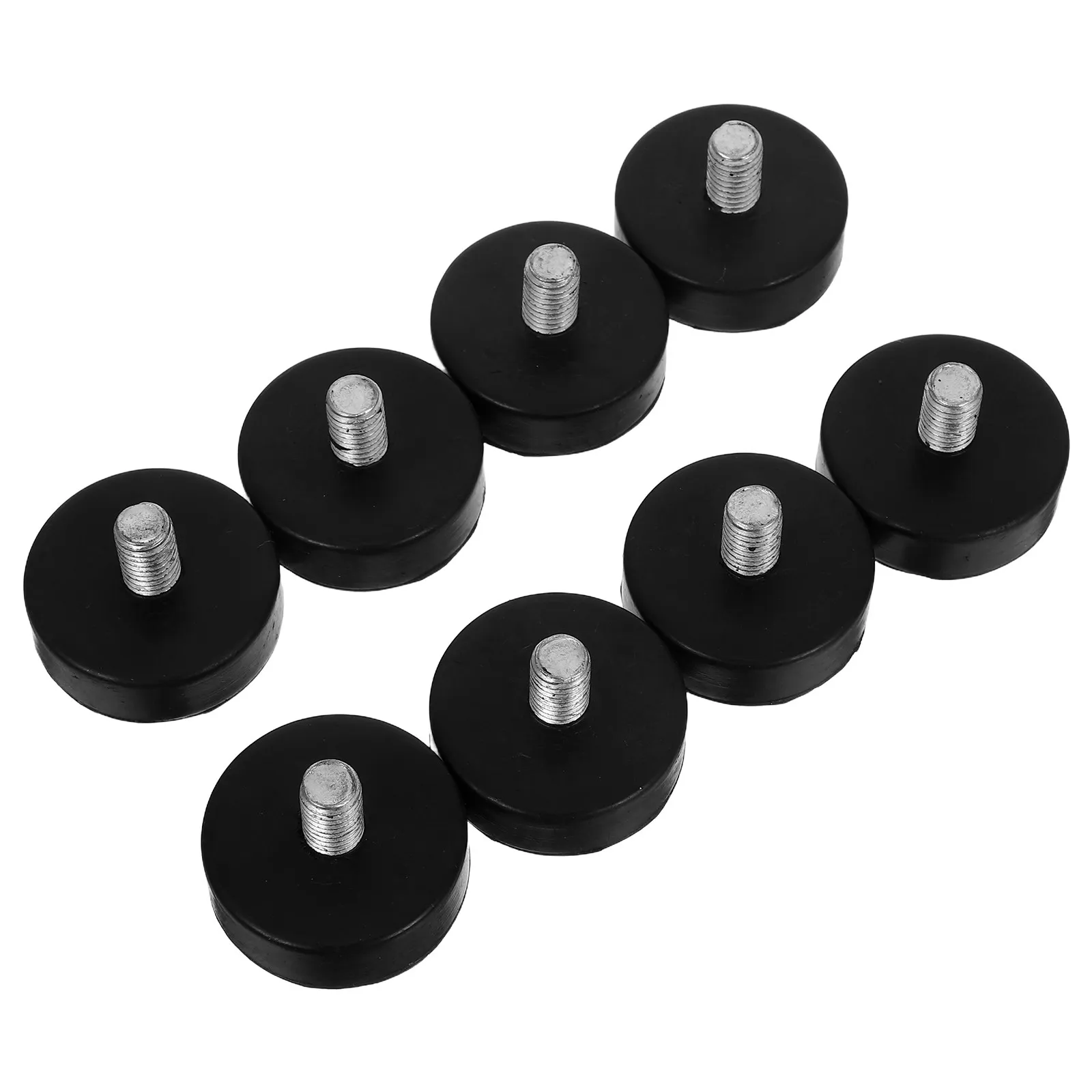 8Pcs Adjustable Leveling Feet Heavy Duty Threaded Screw Rubber Anti Vibration Mount Furniture Machine Stabilizers Table Chair