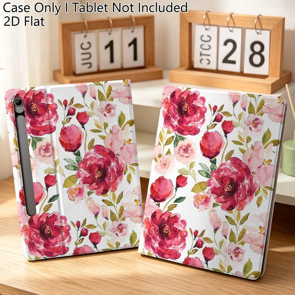 

Flower Art Popular Beautiful Gift For Samsung Galaxy Tab S10 S9 S8 S7 FE Lite Soft Flexible Support Tablet Case