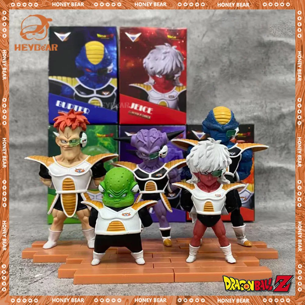 

5pcs Dragon Ball Z Figures Ginyu Force Anime Figures Jeice Ginyu Guldo Recoom Burter Figurine Gk Pvc Statue Model Doll Toys Gift