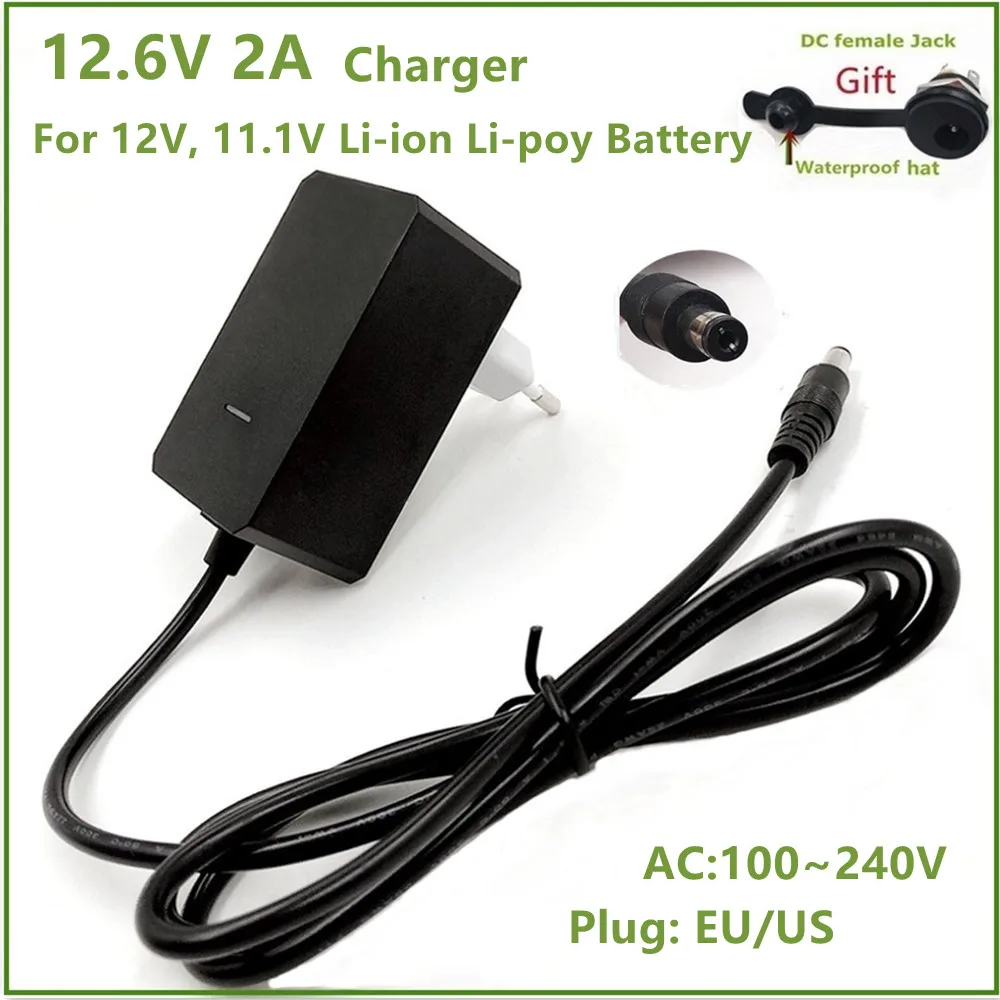 

12.6V2A/12.6V 2A Intelligence Lithium Li-ion Battery Charger for 3Series 12V Lithium Polymer Battery Pack Good Quality