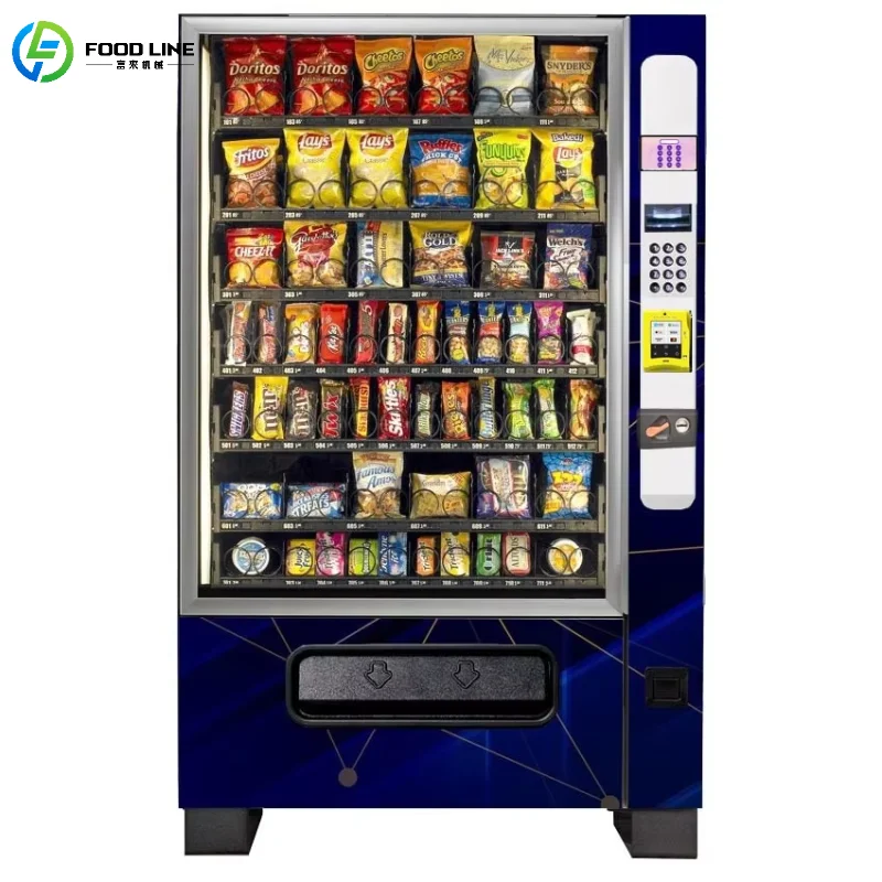 

Customized Multi-Shelf Refrigerated Snack and Beverage Vending Machine 24 H Operation Touch Screen Vending Equipment