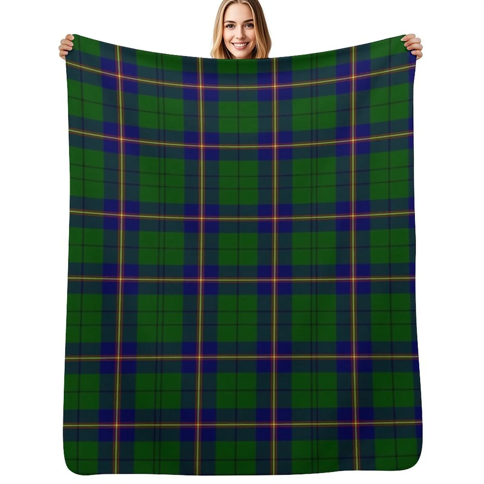 

Clan Carmichael Tartan Throw Blanket Multi Purpose Soft Warm Blanket for Home Travel