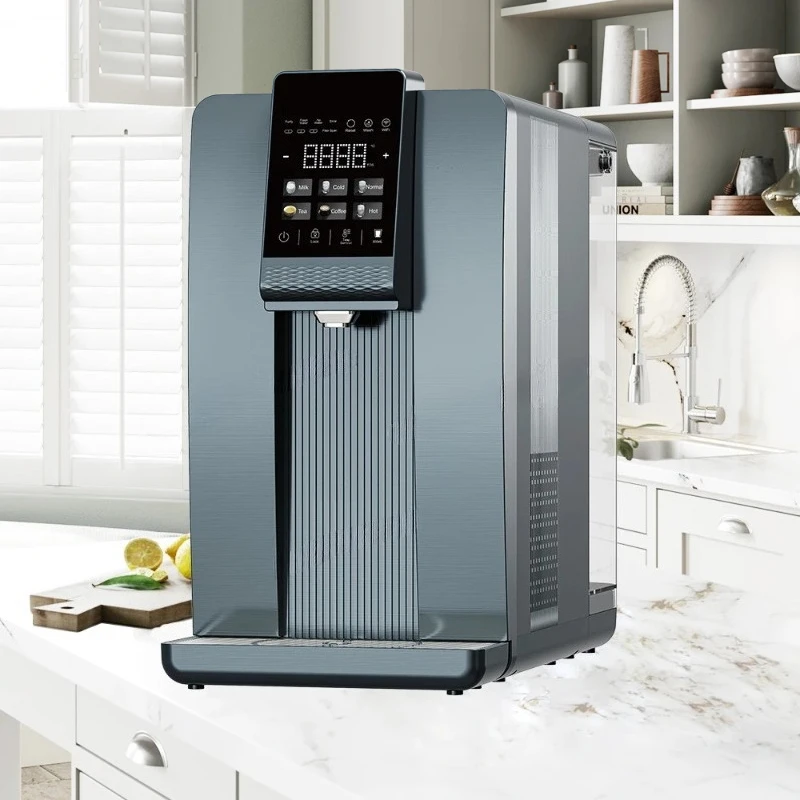 

OEM индивидуальный высококачественный умный диспенсер для мгновенной воды, домашний серый диспенсер для горячей и холодной воды со съемным подносом для воды