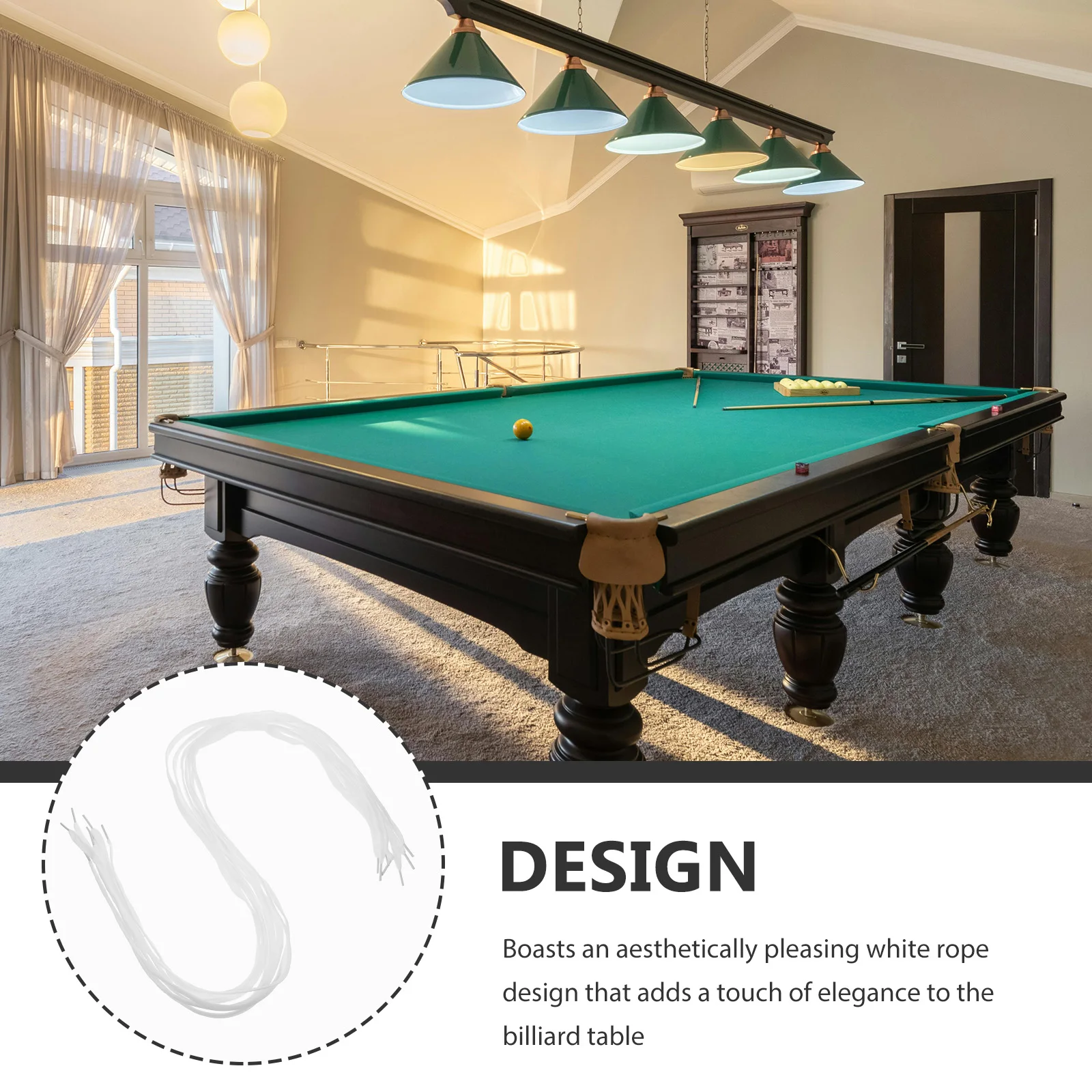 

6pcs Pool Chalk Cotton Chalk Supplies White Rope Billiard Accessories Pool Table Tack Rope Long Durable Pp Material Easy Elegant