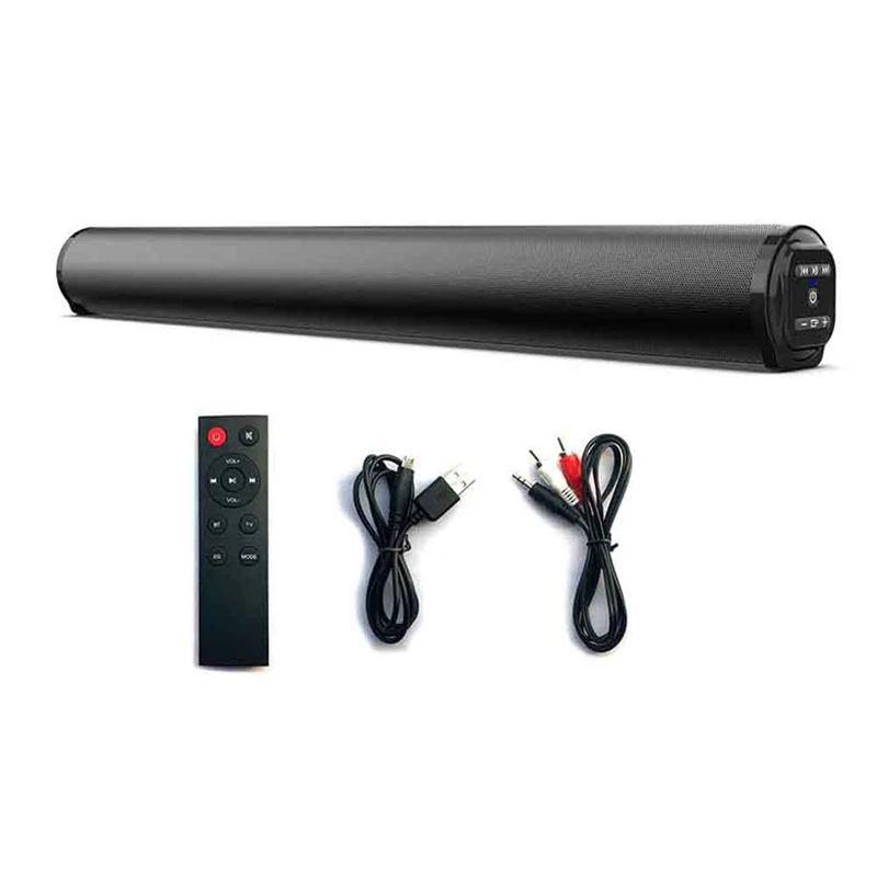 Wireless Bluetooth Sound Bar, Powerful Stereo Surround Sound, Subwoofer, FM Radio, Home Theater System For TV