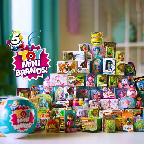 ZURU 5 Mini Marche a Sorpresa Scatola Cieca Giocattoli Serie 1 di Mistero Figura da Collezione in Miniatura Giocattolo a Sorpresa Compleanno Scatola Cieca Giocattoli