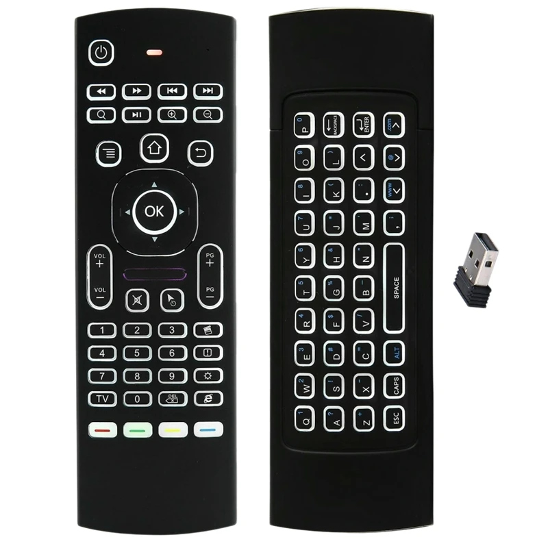 2.4G Wireless Remote Control With Keyboard 6-Axis Intelligent Remote Control Backlight Voice For Set-Top Box Smart TV