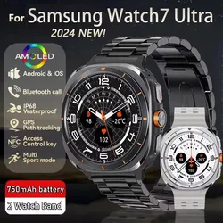 Nadaje się do Samsung Galaxy Watch 7 Ultra New NFC inteligentny zegarek męski 1,43 cala AMOLED Bluetooth wodoodporny sportowy inteligentny zegarek