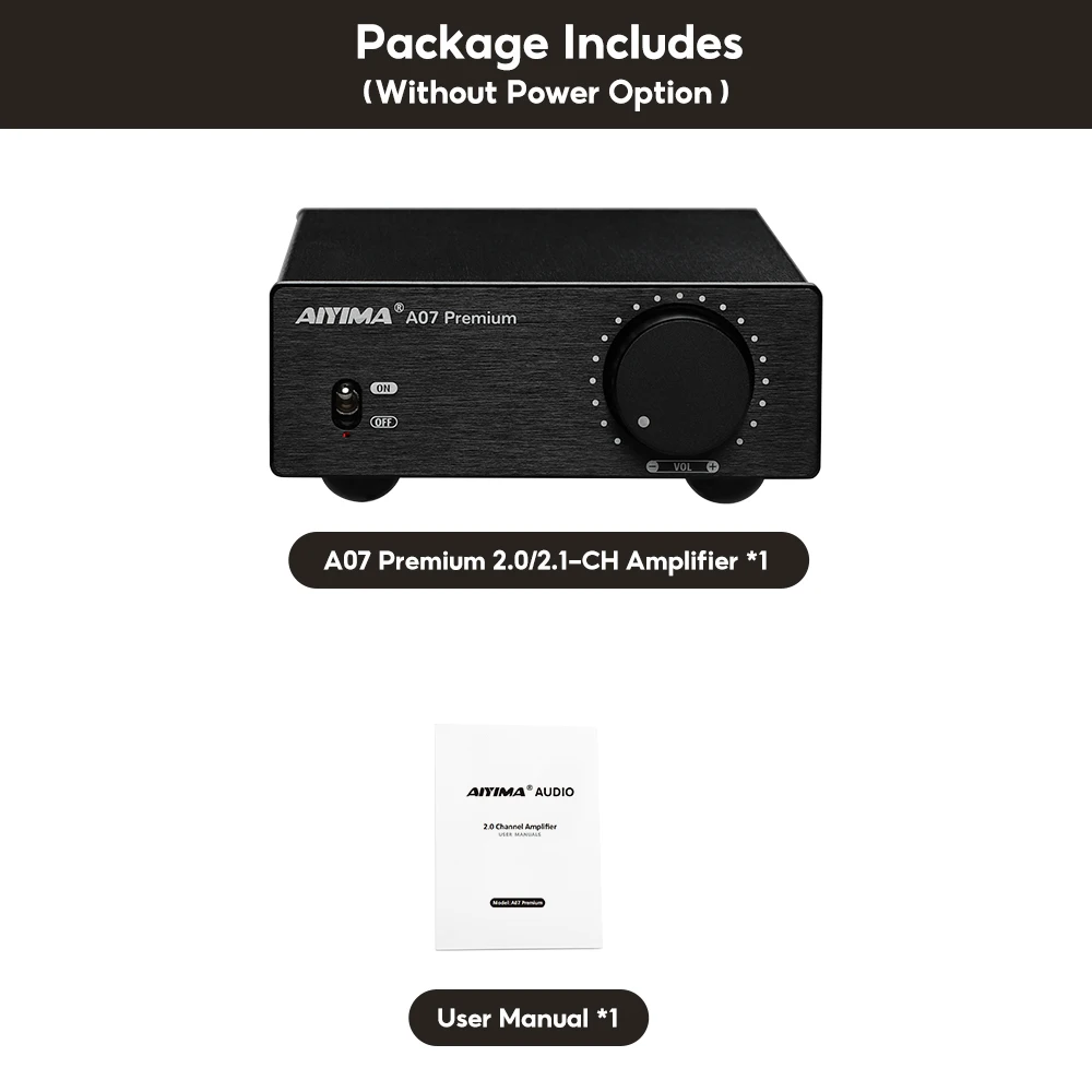 AIYIMA A07 Premium TPA3255 Versterker 300Wx2 Klasse D Stereo 2.0 Digitale Audioversterker HiFi Geluidsversterkers Home Speaker