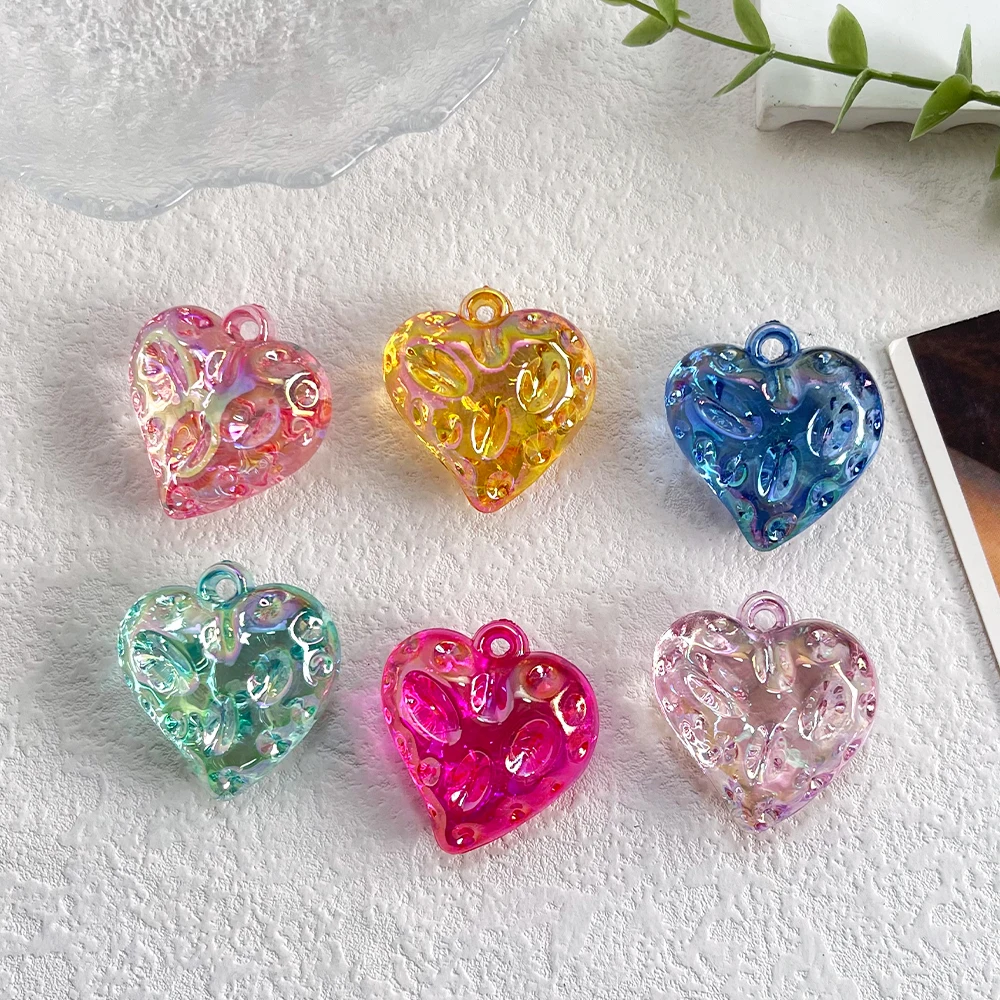 

Cordial Design 100Pcs 35*33mm Handmade Heart Shape Bag Pendant / Acrylic / Paint Effect / Jewelry Accessory #20357