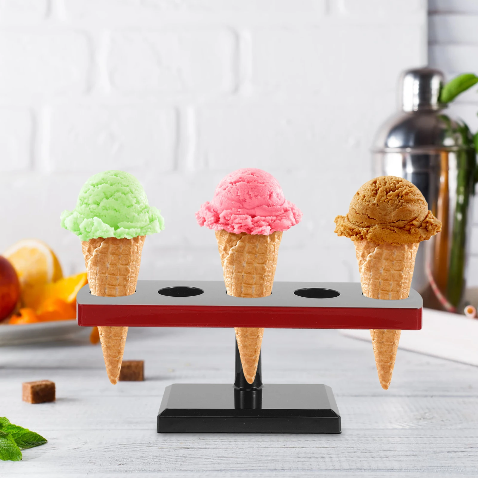 

Multi Holes Ice Cream Cone Holder Sushi Roll Organizer Stand Food Display Rack For Cafe Party Wedding Storage Holder