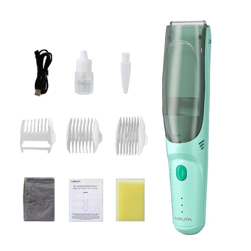 Infant Hair Cutting USB Suction Hair Safety & Waterproof Hair Shaver