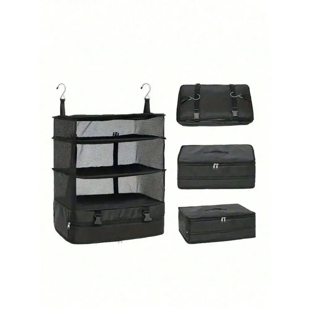 

Storage Organizer Bag, Hanging Wardrobe Organizer With Shelves And Compartments, Essential For Travel, Bedroom, Dorm, Closet St