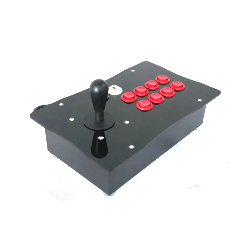 Arcades Games AC-J500H American Style Joystick Controller Happ Arcade Fight Stick Joystick Concave Push Button Metal Case PC USB