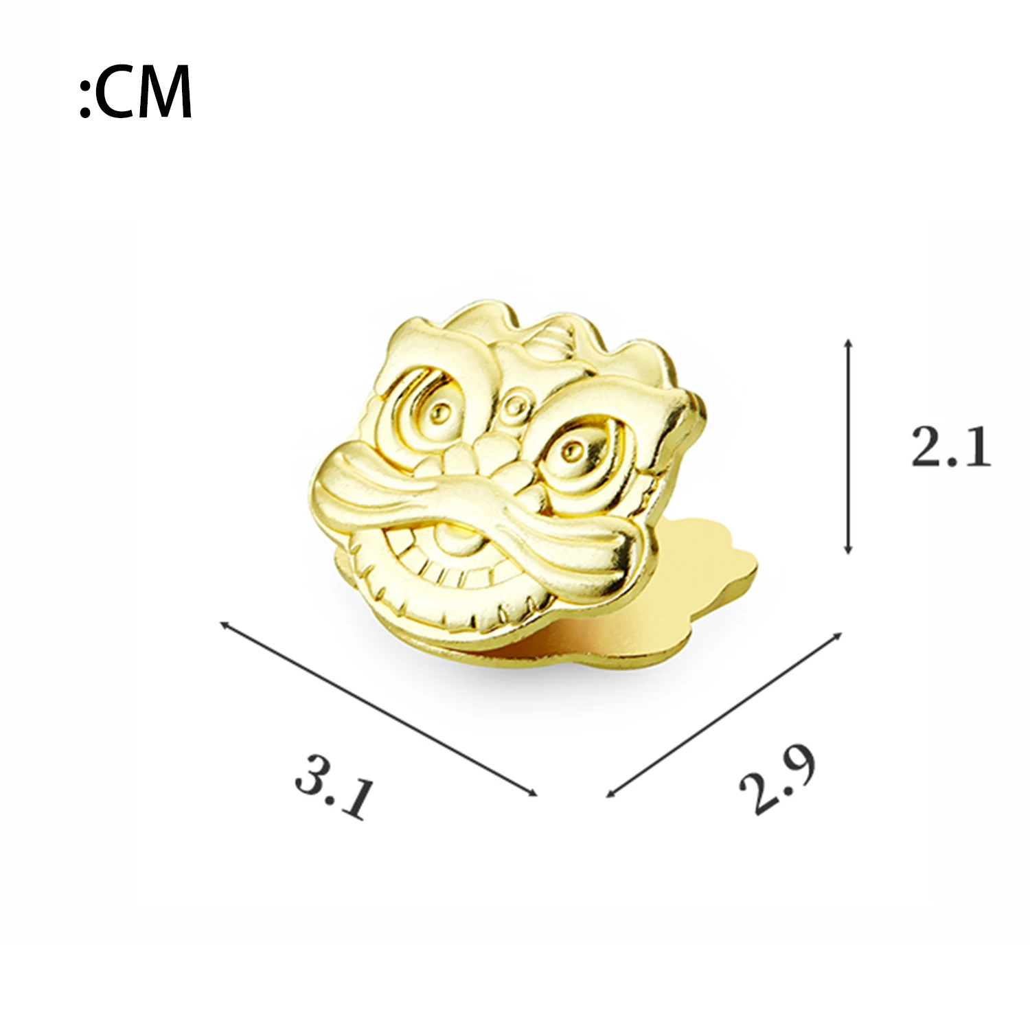 Metall Chinesischen Löwen Geformt Binder Clips Bill Binder Clip Foldback Notizen Brief Datei Büroklammer Bindung Sicherung Clip Schreibwaren – Detail 1