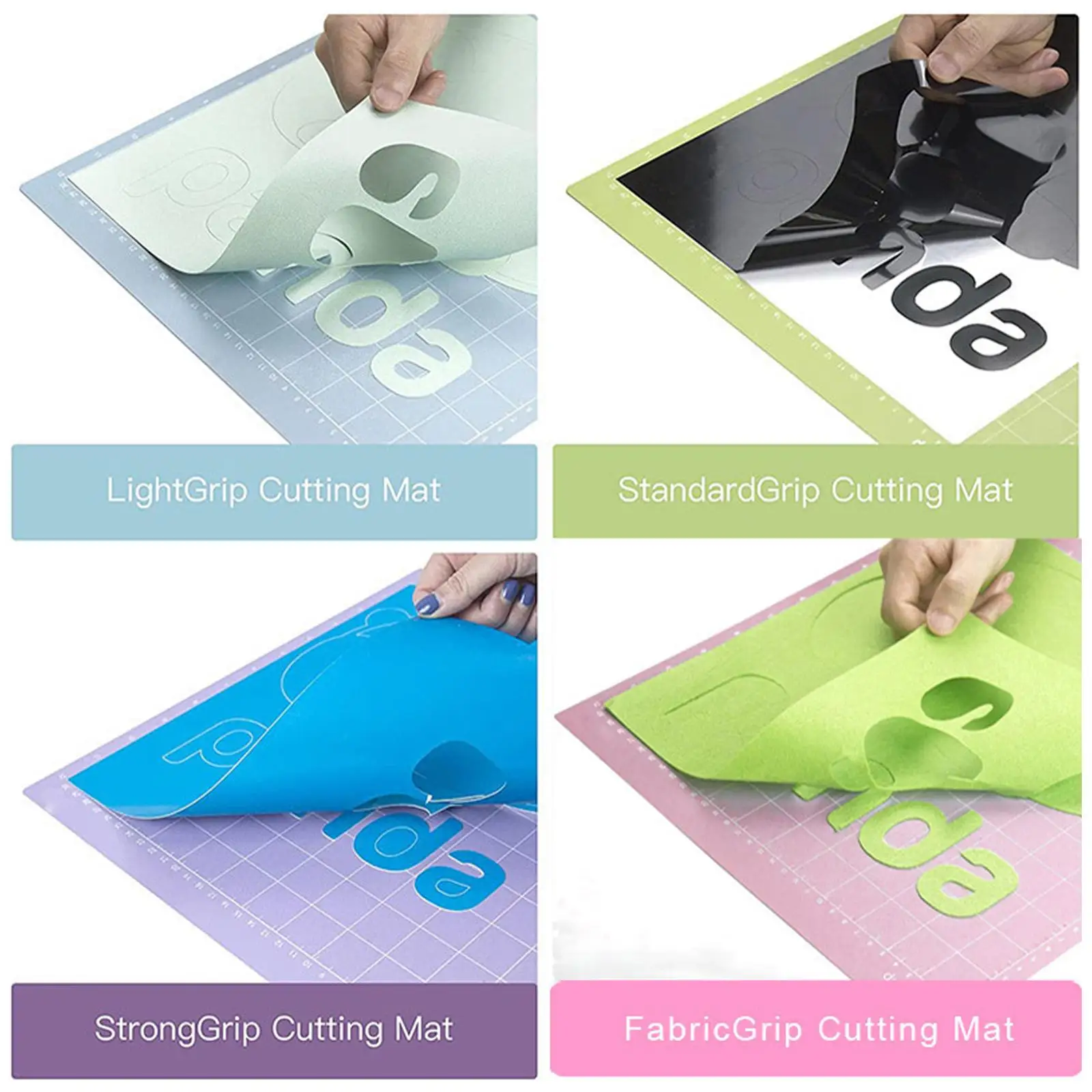 12x12in Grip Cutting Mats PVC Adhesive Cutting Mat Base Plate Tool Pad For Cricut Explore Air/Air2/Maker DIY Machine Color Mat