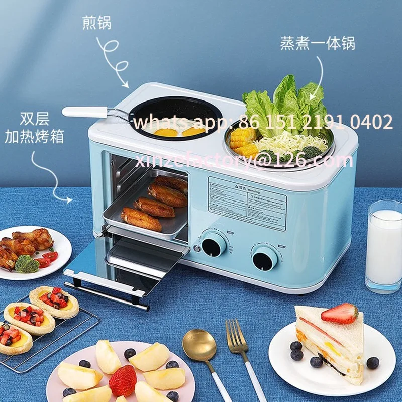 

Customizable Multifunctional 4-in-1 Breakfast Machine Automatic Small Household Sandwich Machine