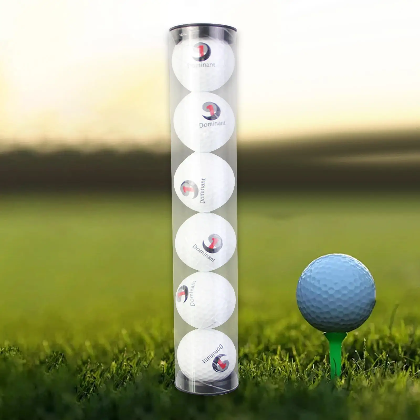 Golf Ball Storage Tube,Organizer with 6 Golf Balls,4.7cm Dia,Container Accessories,Storage Box Holder for Men Carrying,Golfer