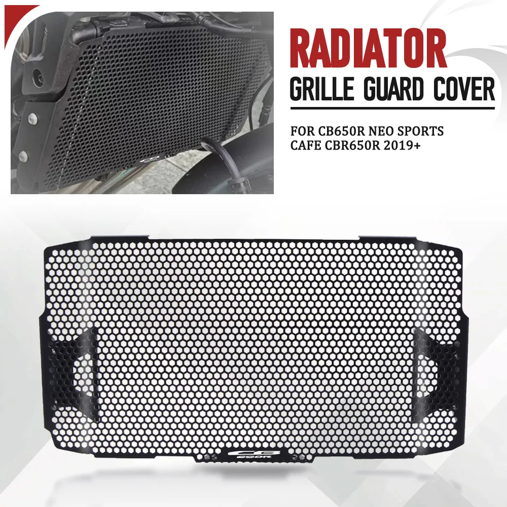 

Motorcycle CNC Radiator Guard Grille Cover Oil Cooler Bezel Protection Water Tank For Honda CB650R Neo Sports Cafe CBR650R 2019+